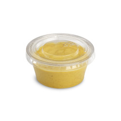Couvercle pour pot à sauce PP transparent 60cc