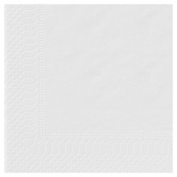 Serviettes ouate 29X29 1 feuille - blanc