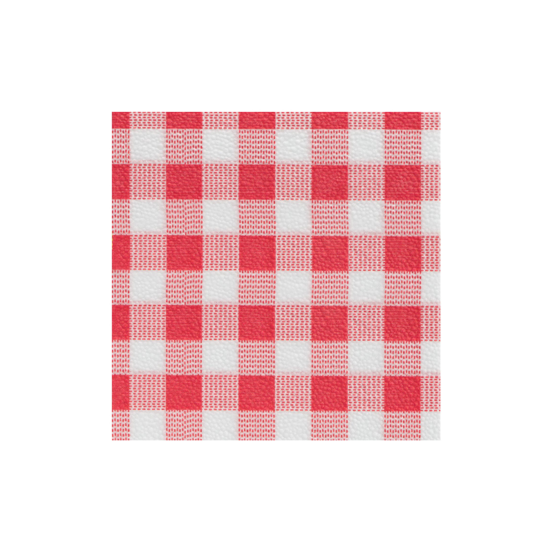 Serviettes Ouate - Vichy Rouge