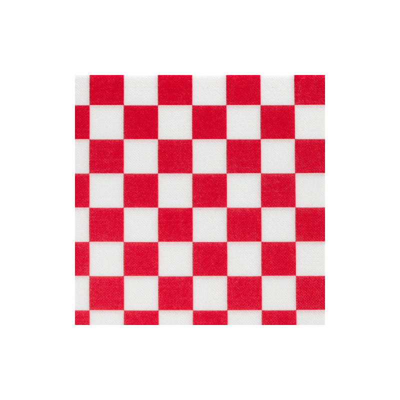 Serviettes Céli-ouate - Damier Rouge