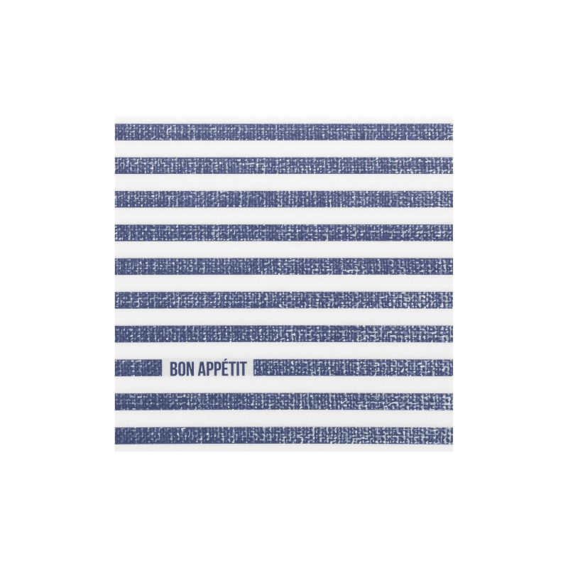 Serviettes Céli-ouate - Marinière Bleu