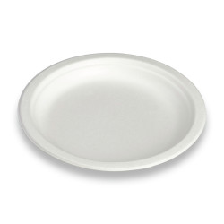 Assiette ronde bagasse– Ø18 cm