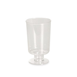 Verre à pied plastique 10 cl