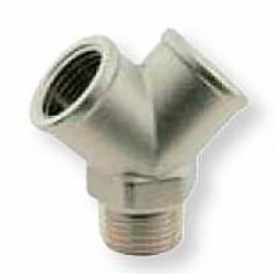 Dérivation 3 voies 2X1/4¨ femelle 1X1/2 ¨ mâle