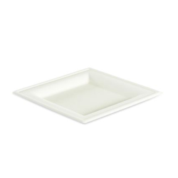Assiette jetable biodégradable carré 160x160