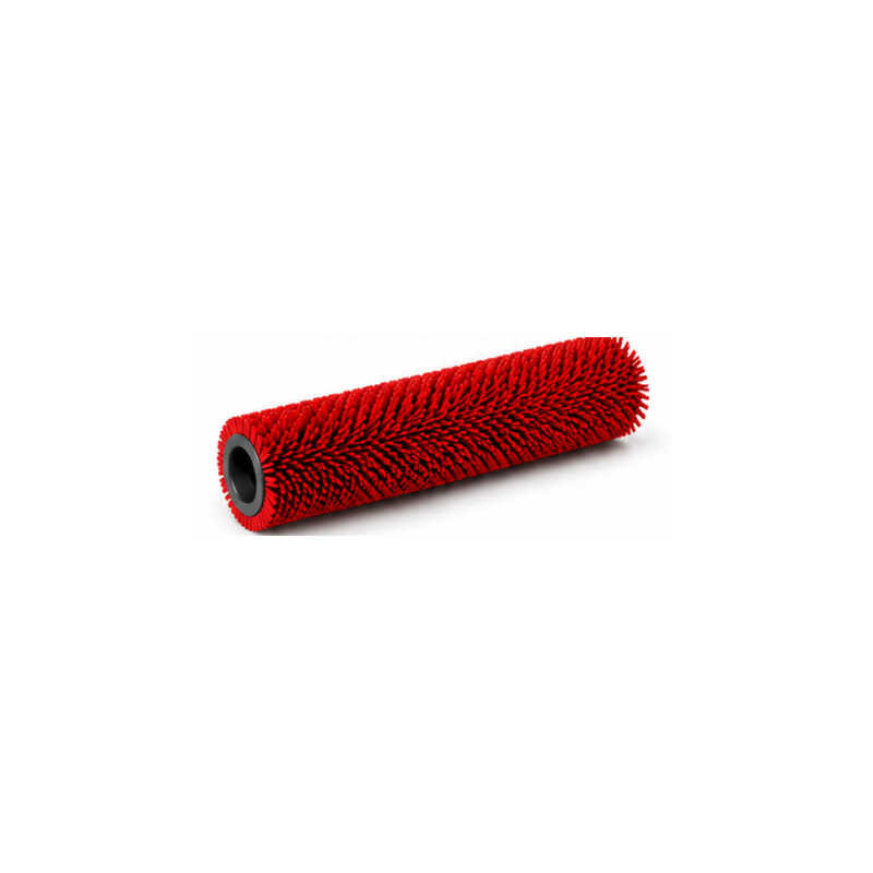 Brosse cylindrique rouge