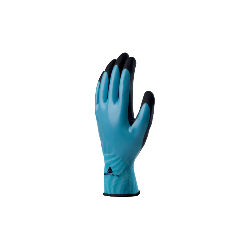 Gants de protection manutention - Travaux milieu huileux et graisseux - WET & DRY VV636BL